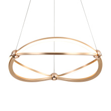 Golden Canada 7916-19 AGL - Wry Lighting Spirale Integrated LED 19in Chandelier in Anodized Gold
